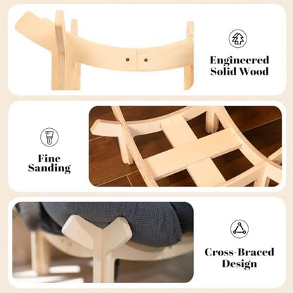 CHEERHOME PETS Elevated Cat Bed for Indoor Cats Couch Sofa Flower - Image 6