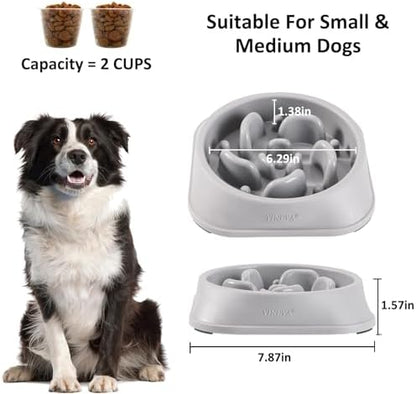 YINEYA Slow Feeder Dog Bowls, Pet Supplies That Slow Down Eating, Pet Food Bowls, Maze Dog Puzzle Feeder for Medium Breed - Image 5