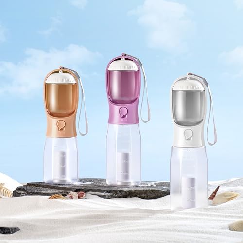 Dog Water Bottle with Food Container, Portable Pet Dog Water Dispenser for Outdoor Walking,Hiking,Travel,Puppy Essentials,Puppy Supplies,Replaceable Waste Bags - Image 5