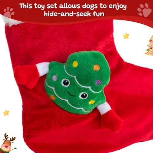 Hollypet Christmas Squeaky Hide and Seek Dog Toys for Small and Medium - Image 6