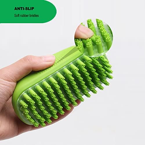 Rubber Curry Brush for Short Haired Dogs, Gentle Curry Comb - Image 4