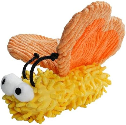 Nocciola Plush Squeaky Dog Toys, Cute Durable Stuffed Crinkle Puppy Pet Chew Toys for Large Medium Small Dogs - Butterfly by Nocciola