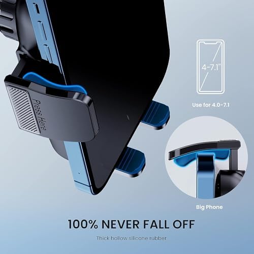 Car Phone Holder [Military-Grade Suction] Phone Stand for Car [Super Stable] Automobile Car Mount for iPhone Universal Accessories Air Vent Dashboard Windshield Mount Fit Vehicle Accessories - Image 5