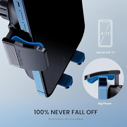 Car Phone Holder [Military-Grade Suction] Phone Stand for Car [Super Stable] Automobile Car Mount for iPhone Universal Accessories Air Vent Dashboard Windshield Mount Fit Vehicle Accessories - Image 5