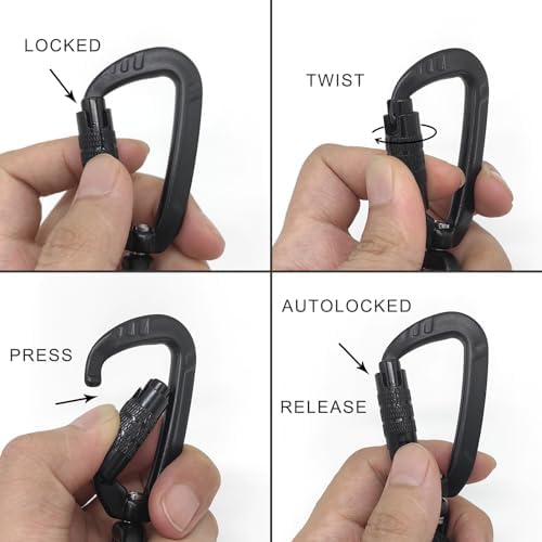 Rope Dog Leash, 6 Foot Heavy Duty Dog Leash with Aviation Aluminum Auto Locking Carabiner, Strong Nylon Pet Lead for Small, Medium, Large Dogs (Dark Green, 6FT) - Image 6