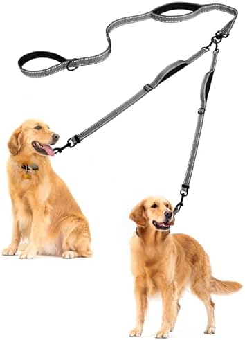 PetBonus Double Dog Leash, No Tangle Dual Leash, Walking Training Lead by Petbonus
