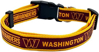 Pets First NFL Washington Commanders Dog & Cat Collar, Small Football Team Collar, Shiny & Colorful, Licensed by The NFL, Team Color (WAC-3588-SM) - Image 2