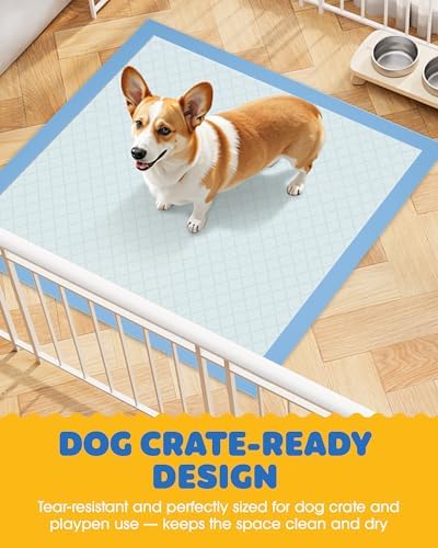 Powools Puppy Pads for Dogs, 22 x 22 in, 6-Layer, Leak-Proof, 150-Pack - Image 7