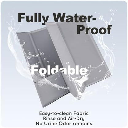 HQ4US 4LEGS Dog Litter Box Indoor High Walls, Puppy Pee Pad Holder Foldable - Image 5