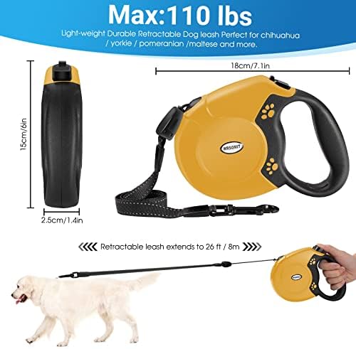 360°No Tangle 26 Ft Retractable Dog Leash for Dogs up to 99lbs - Image 3