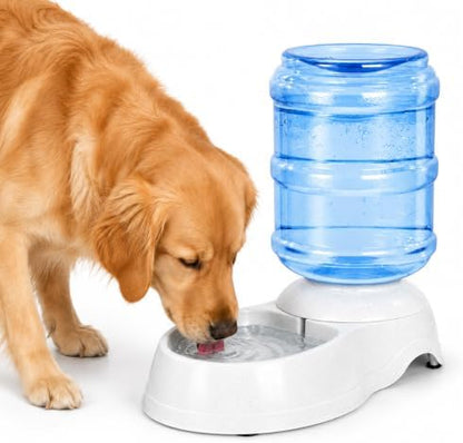 Pet Water Dispenser Station for Large Dogs and Cats,3 Gallon/11L Gravity Automatic Feeder, Cat Dog Water Fountain, Dog Water Bowl Dispenser,Large Breed Dog Drinking Fountain by LeptzoaPetProducts