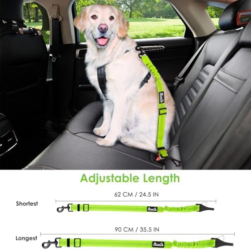 SlowTon Dog Car Seat Belt, 3 in 1 Latch Bar Attachment Dog Safety Seatbelt - Image 7