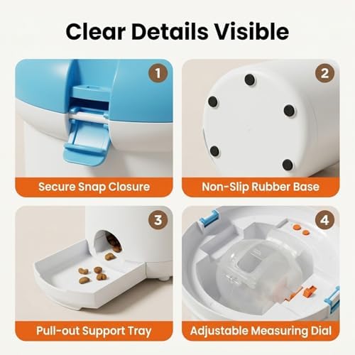 Automatic Dog Treat Dispenser, Button-Activated Interactive Dog Toy - Image 4