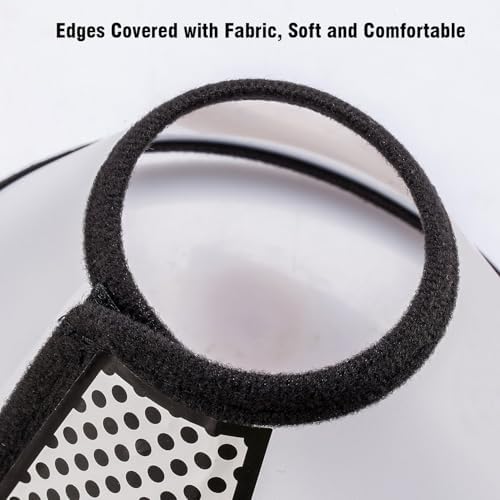 Depets Adjustable Recovery Pet Cone E-Collar for Cats Puppy Rabbit, Plastic Elizabeth Protective Collar Wound Healing Practical Neck Cover, Neck Girth 8.1 in - Image 7