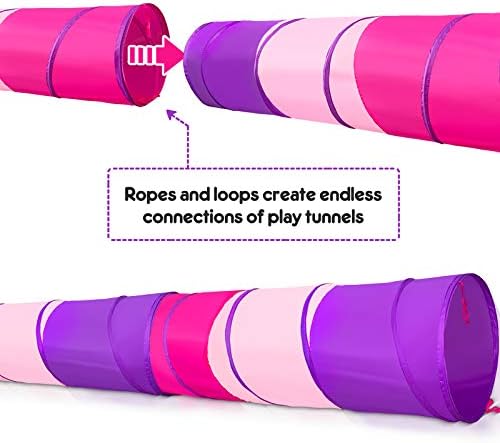 PigPigPen Kids Tunnel for Toddlers,Pop Up Play Tunnel Tent for Babies or Dogs, Indoor & Outdoor Toys for Kids Backyard Playset - Image 2