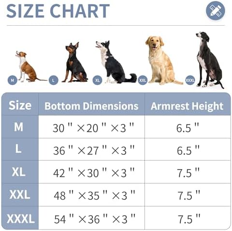 Orthopedic Dog Bed with Pillow L-Shape Dog Sofa for Large Medium Dogs, Dogs Couch with Removable Washable Cover, Pet Bed with Nonskid Bottom(Pink, X-Large(42x30in)) - Image 6