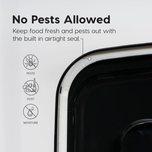 IRIS USA Dog Food Storage Container, Up to 42 lbs, Smoke, Made in USA - Image 6