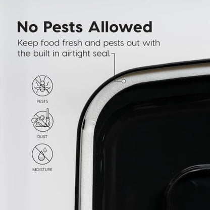IRIS USA Dog Food Storage Container, Up to 42 lbs, Smoke, Made in USA - Image 6