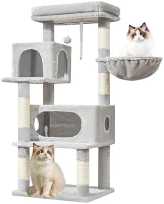 Taoqimiao Cat Tree, 49In Cat Tower for Indoor Cats Large Adult by Taoqimiao