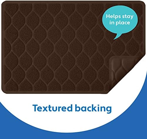MIGHTY MONKEY Waterproof Cat Litter Box Mat, BPA Free, 24x17 Chocolate - Image 7