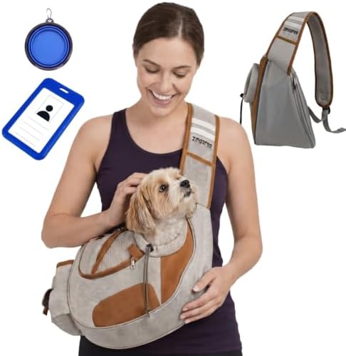 Dog Sling Carrier - Hands-Free Small Dog & Cat Carrier Bag by Unknown
