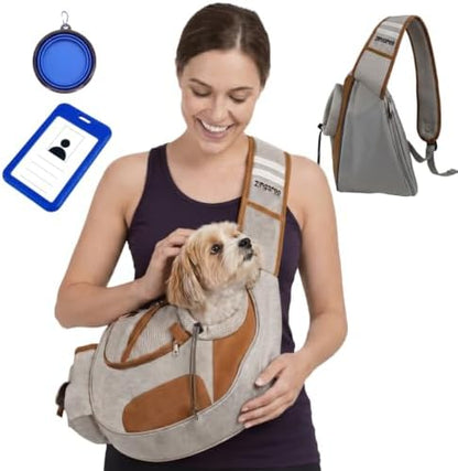 Dog Sling Carrier - Hands-Free Small Dog & Cat Carrier Bag by Unknown