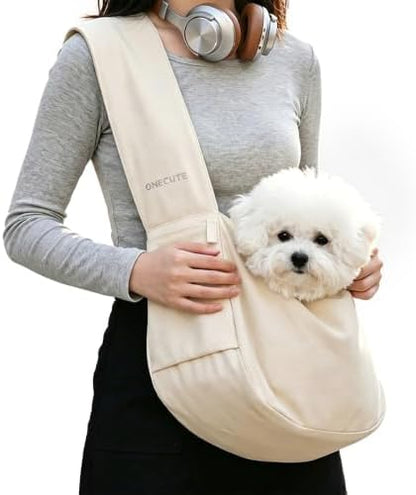 ONECUTE Dog Sling Carrier 15 lbs, Small Dog Carrier Sling for Cat & Puppies by ONECUTE