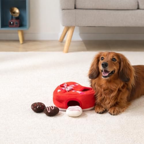 Hollypet Squeaky Hide and Seek Dog Toys for Small and Medium, Chocolate - Image 7