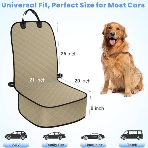 ELONGRIVER Dog Car Seat Covers, Waterproof Front Seat Cover - Image 7