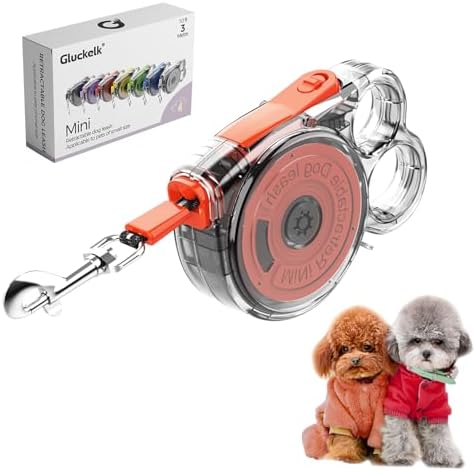 10 ft Retractable Dog Leash for Tiny & Small Dogs, Puppies, Cats by Allforthepets
