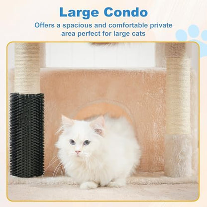Hey-brother Cat Tree Tower with Large Platform, Spacious Condo, MPJ060M - Image 4