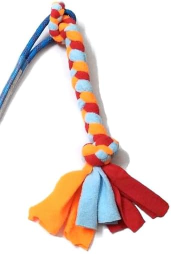 Interactive Flirt Pole Toy for Dogs – Agility Training & Exercise Chase Stick, Durable Tug Teaser Wand with Strong Rope Lure, Outdoor Play Toy for All Dog Sizes (35-Inch Pole)