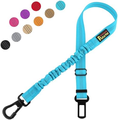 Plutus Pet Dog Seat Belt for Car, Adjustable Harness with Elastic Bungee by PLUTUSPET