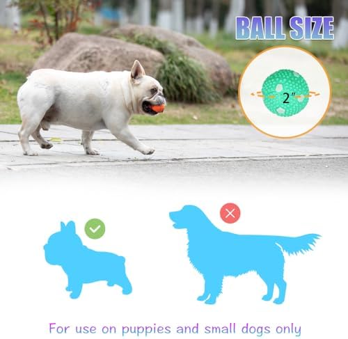 Dog Balls 12 Pcak, 9 Latex Balls and 3 Tennis Balls for Small Dogs and Puppies for Automatic Dog Ball Launcher(2 Inches) - Image 4