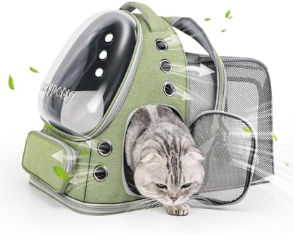 Cawypety Expandable Cat Backpack Large Space Cat Bubble Backpack Carrier by Cawypety