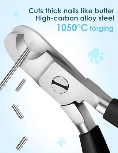 Gobeigo Heavy Duty Dog Nail Clippers for Large Dogs & Thick Nails (Black) - Image 3