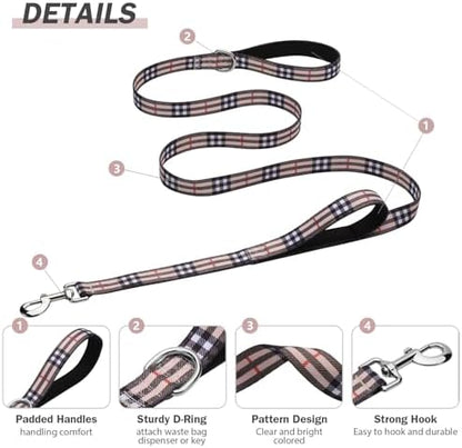 Hikiko 6FT Dog Leash Padded Double Handle with Designed Pattern - Image 4