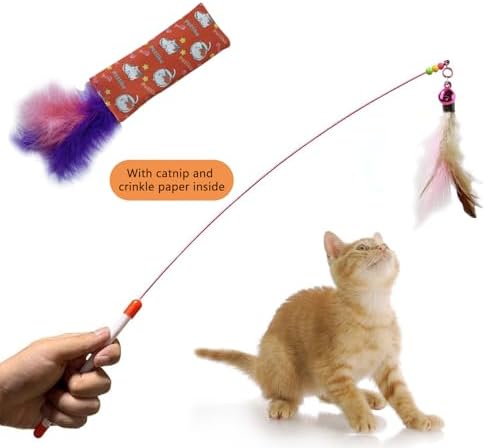 PetLike Cat Tunnel (with Interactive Cat Toy and Catnip Toy) for Indoor Cats Collapsible Pop-up Pet Tube Peek Hole Hideaway Play Toys for Cats with Ball - Image 2