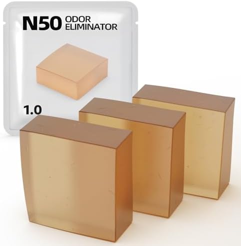 3 pack N50 Odor Eliminator 1.0, deodorizer control cat litter box by Waatoos