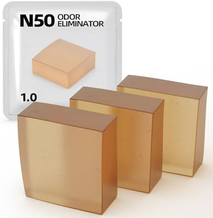 3 pack N50 Odor Eliminator 1.0, deodorizer control cat litter box by Waatoos
