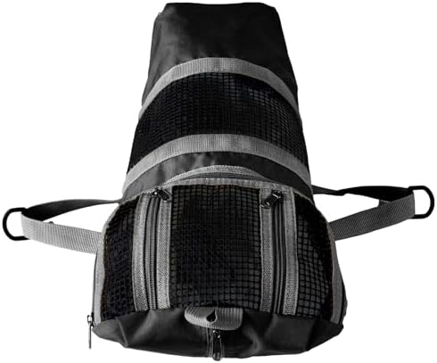 Cinf Cat Nail Clipping Cleaning Grooming Restraint Bag (Free Muzzle) Set No Scratching Biting for Bathing Nail Trimming Injecting Examining(Black,L) - Image 2