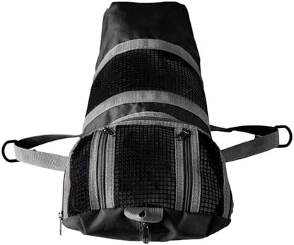 Cinf Cat Nail Clipping Cleaning Grooming Restraint Bag (Free Muzzle) Set No Scratching Biting for Bathing Nail Trimming Injecting Examining(Black,L) - Image 2