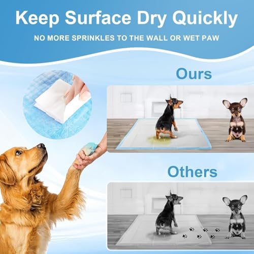 Puppy Pads Extra Large 36"x51" 40 Count, Pee Pads for Dogs & Cats, Disposable Thicken Pet Training Pads for Doggie Rabbits, Incontinence Underpads Ultra Absorbent & Quick-Dry, Leakproof Potty Pad - Image 5
