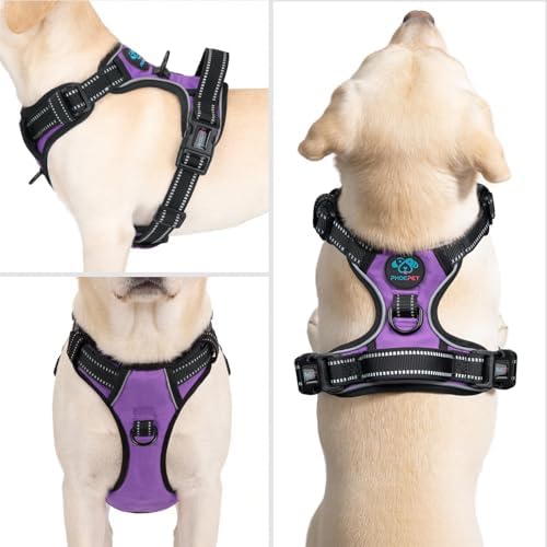 PHOEPET Reflective Dog Harness No Pull Large Breed Vest - Image 2