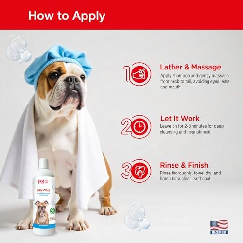 Natural Dog Shampoo for Dry Coats, 16 Fl Oz - Image 4