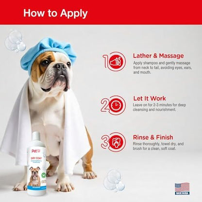 Natural Dog Shampoo for Dry Coats, 16 Fl Oz - Image 4