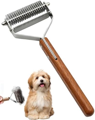 2 in 1 Pet Grooming Tool,Dematting Comb for Dogs and Cats by Unknown