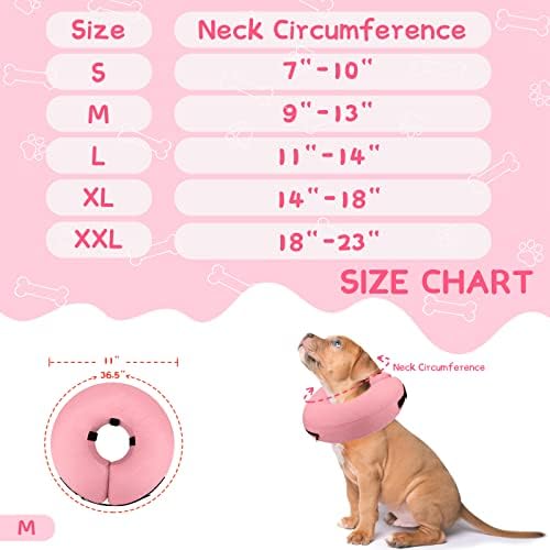 Supet Inflatable Dog Cone Collar for Large Medium Small Dogs, Soft Cone Collar for Dogs Cats, ECollar Doggie Neck Donut Dog Cone Alternative After Surgery - Image 6