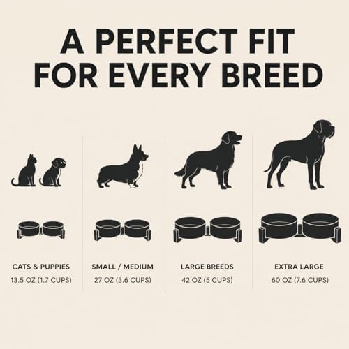 SPUNKYJUNKY Ceramic Dog and Cat Bowl with Wood Stand Non-Slip Matte Glaze Weighted Food Water Set for Cats &Small Dogs 13.5 OZ - Image 4