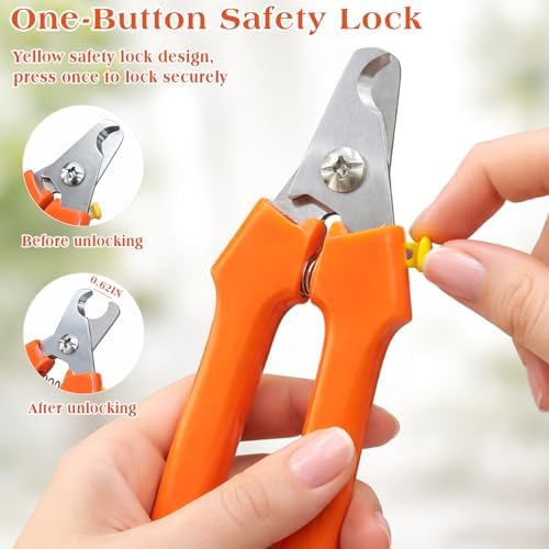 Professional Dog Nail Trimmers for Large & Small Dogs, Heavy-Duty Stainless Steel Pet Claw Clippers for Safe Grooming - Image 5